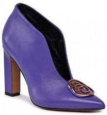 Półbuty na obcasie Baldowski fioletowe damskie 