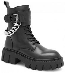 Botki na słupku Eva Minge czarne 