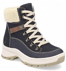 Trapery Rieker niebieskie damskie 