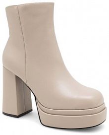 Botki na słupku Jenny Fairy beżowe 