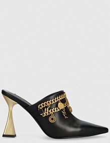 Klapki na szpilce Karl Lagerfeld  czarne KL32015F.00G