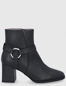 Botki na słupku HUGO  czarne 50461974.001