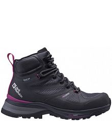 Buty trekkingowe wysokie Jack Wolfskin czarne damskie 4038873-6381