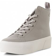 Tenisówki ze skóry brązowe/szare Calvin Klein Jeans damskie