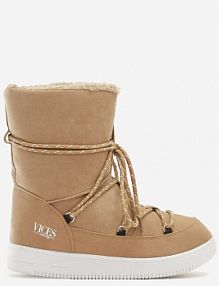 Beżowe Śniegowce Night Magic vices damskie