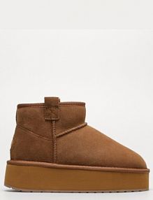 Trzewiki Emu Australia brązowe damskie Foyflatform Micro