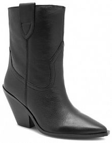 Botki na słupku Badura czarne 