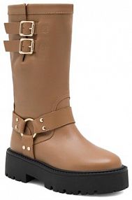 Kozaki Badura brązowe damskie 