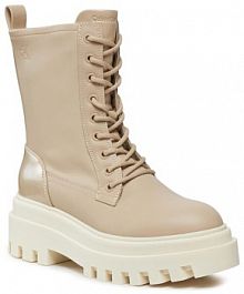 Trapery Calvin Klein Jeans beżowe damskie 