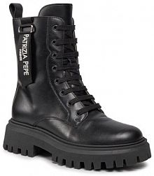 Trapery Patrizia Pepe czarne damskie 