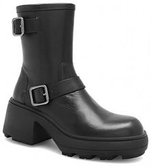 Botki na słupku Badura czarne 