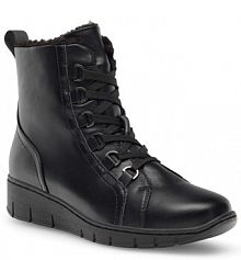 Botki na koturnie Clara Barson czarne 