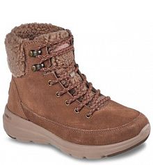 Botki Skechers brązowe damskie 