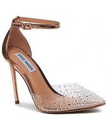 Sandały na szpilce Steve Madden różowe 