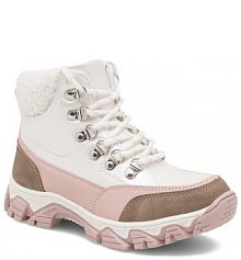 Kozaki Nelli Blu białe dziecięce 