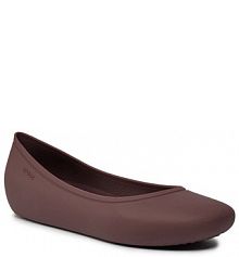 Baleriny Crocs bordowy damskie 