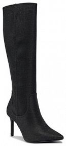 Kozaki na obcasie Tamaris czarne 