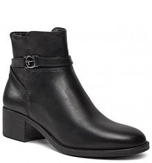 Botki na słupku Tamaris czarne 