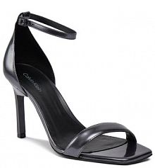 Sandały na szpilce Calvin Klein czarne 