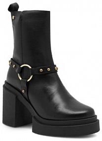 Botki na słupku Eva Minge czarne 