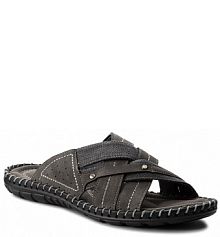 Klapki Lanetti szare męskie 