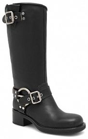 Kozaki na obcasie Badura czarne 