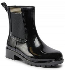 Kalosze Tommy Hilfiger czarne damskie 