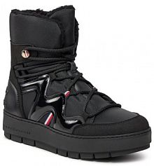 Botki Tommy Hilfiger czarne damskie 