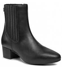 Botki na słupku Tommy Hilfiger czarne 