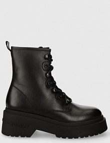 Workery Tommy Jeans  czarne damskie EN0EN02404