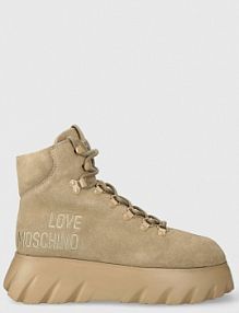 Workery Love Moschino  beżowe damskie JA21116G0HIGL105
