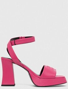Sandały na słupku HUGO  różowe 50513175.670