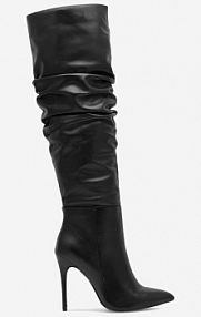 Kozaki EVA MINGE czarne damskie MURCJA-110471