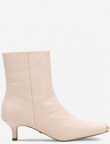 Botki na obcasie gino rossi beżowe Enna-111430