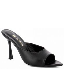 Klapki na szpilce Carinii czarne