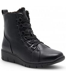 Botki na koturnie Clara Barson czarne 