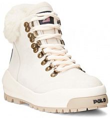 Botki Polo Ralph Lauren écru damskie 