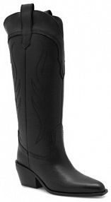 Kozaki na obcasie Badura czarne 