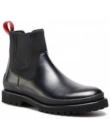 Trapery Hugo czarne męskie 