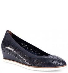 Półbuty na koturnie Tamaris granatowe 