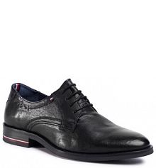 Półbuty wizytowe Tommy Hilfiger czarne męskie 