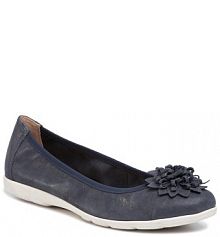 Baleriny Caprice granatowe damskie 
