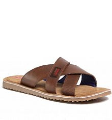 Klapki s.Oliver brązowe męskie 