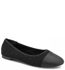 Baleriny Jenny Fairy czarne damskie 