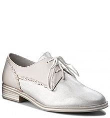 Oksfordki Marco Tozzi srebrne 