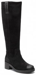 Kozaki Tommy Jeans czarne damskie 