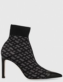 Botki na szpilce Boss  czarne 50498759.001