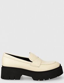 Mokasyny HUGO  beżowe damskie 50513481.110