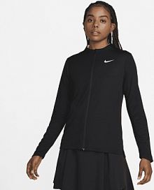 Damska bluza z zamkiem na całej długości Nike Dri-FIT UV Advantage czarne damskie