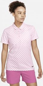 Damska koszulka polo do golfa z krótkim rękawem i nadrukiem Nike Dri-FIT Victory różowe damskie